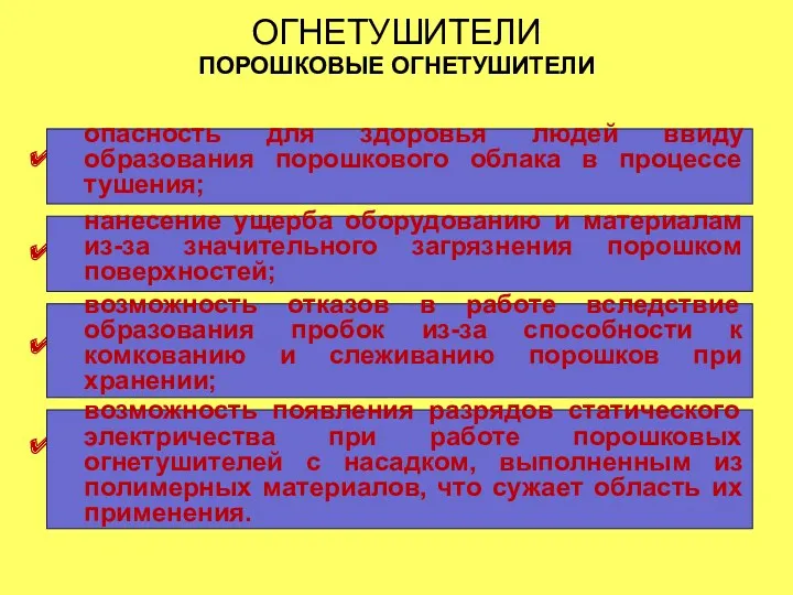 ОГНЕТУШИТЕЛИ ПОРОШКОВЫЕ ОГНЕТУШИТЕЛИ . . . . опасность для здоровья