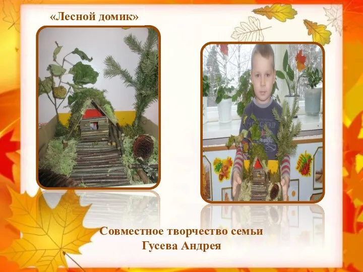 Совместное творчество семьи Гусева Андрея «Лесной домик»