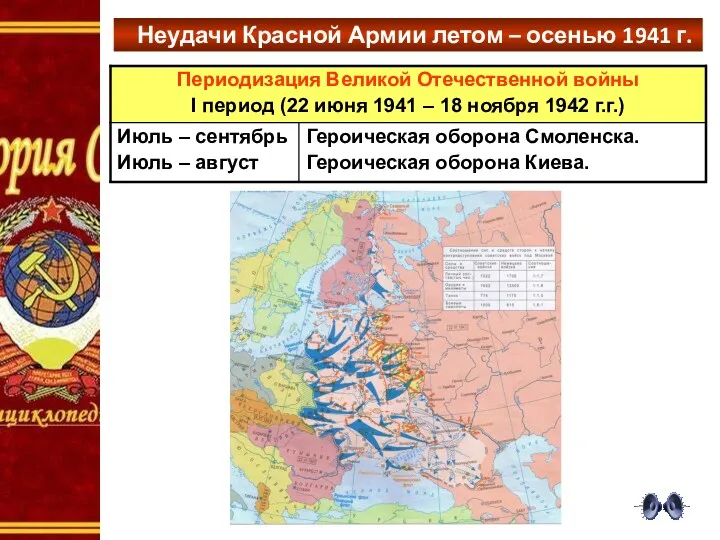 Неудачи Красной Армии летом – осенью 1941 г.