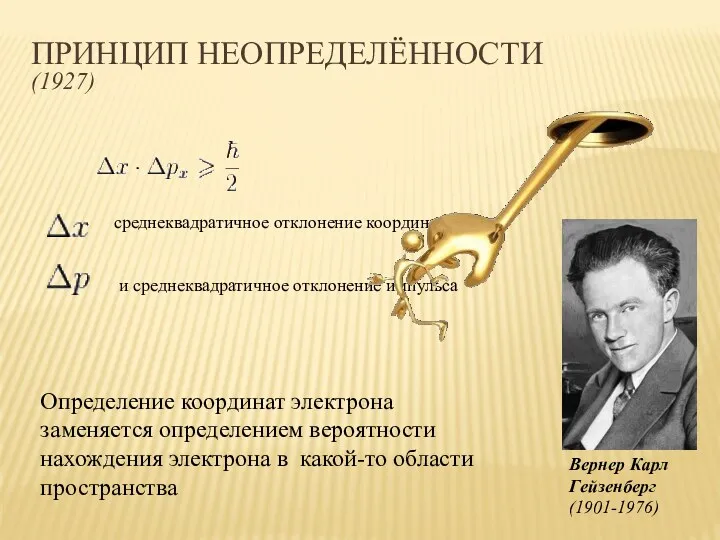 Вернер Карл Гейзенберг (1901-1976) и среднеквадратичное отклонение импульса среднеквадратичное отклонение