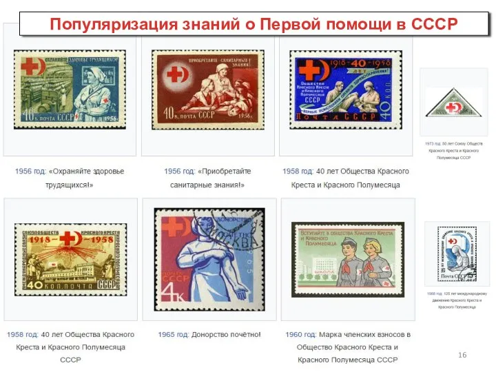 Популяризация знаний о Первой помощи в СССР