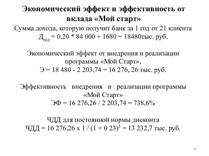 Сумма дохода, которую получит банк за 1 год от 21