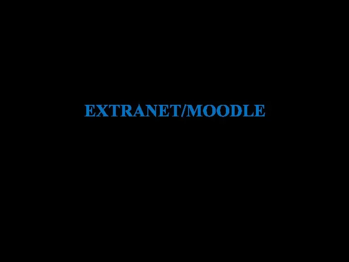 EXTRANET/MOODLE