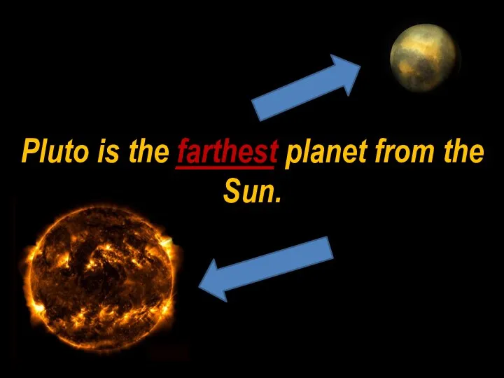 Pluto is the farthest planet from the Sun. _______