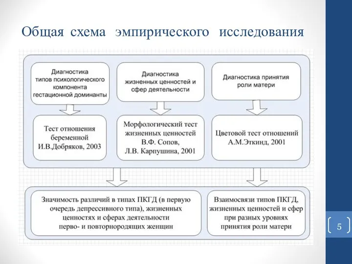 Общая схема эмпирического исследования