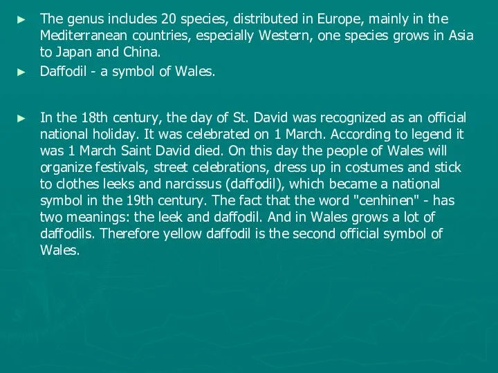 The genus includes 20 species, distributed in Europe, mainly in