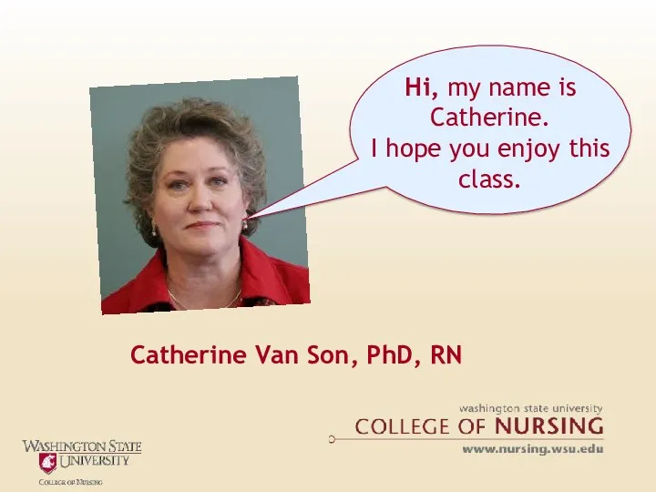 Catherine Van Son, PhD, RN