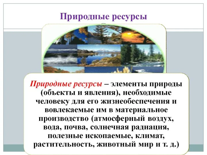 Природные ресурсы