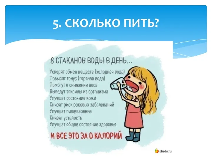 5. СКОЛЬКО ПИТЬ?