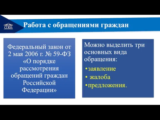 РЕМОНТ Работа с обращениями граждан