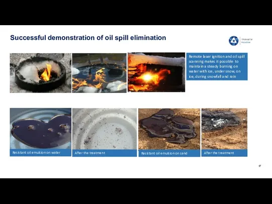 Successful demonstration of oil spill elimination Resistant oil emulsion on