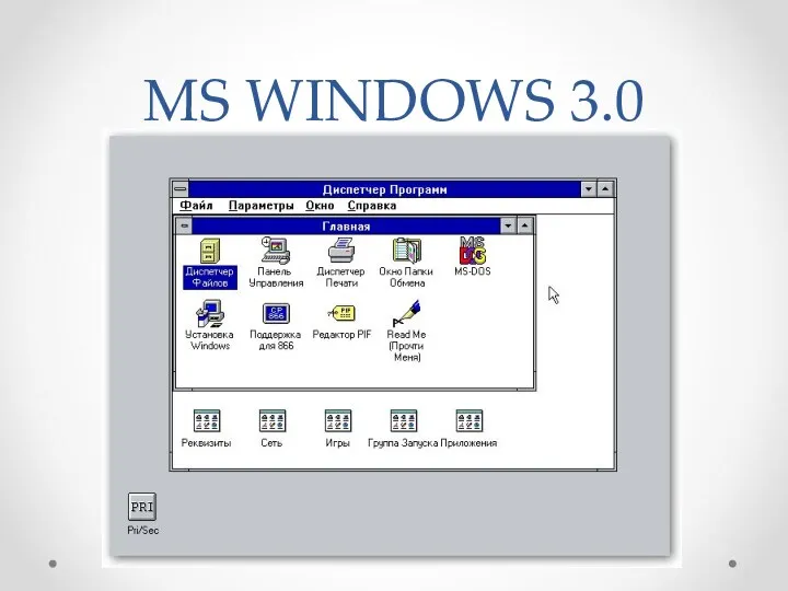 MS WINDOWS 3.0