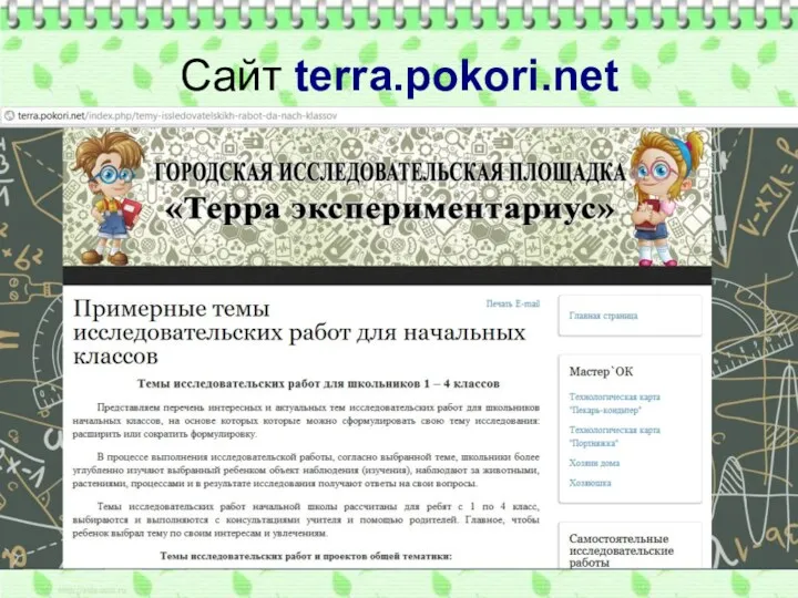 Сайт terra.pokori.net