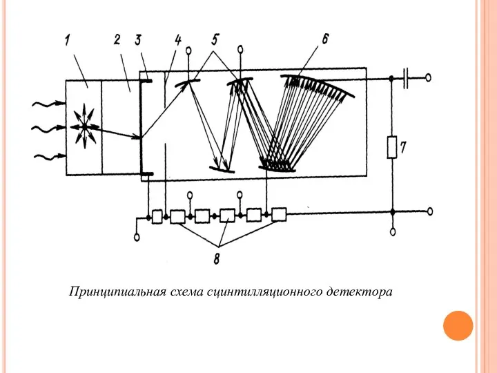 Принципиальная схема сцинтилляционного детектора