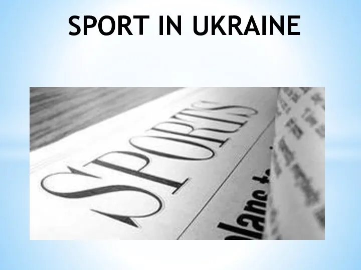 Sport in UKraine