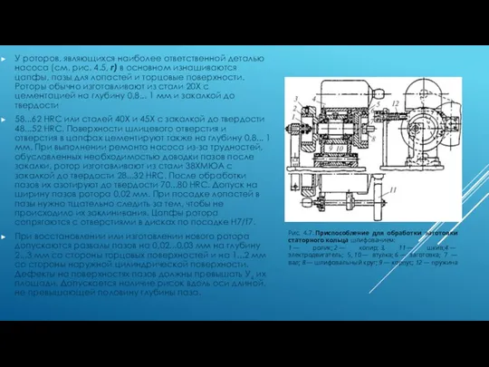У роторов, являющихся наиболее ответственной деталью насоса (см. рис. 4.5,