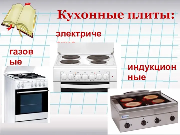 Кухонные плиты: газовые электрические индукционные