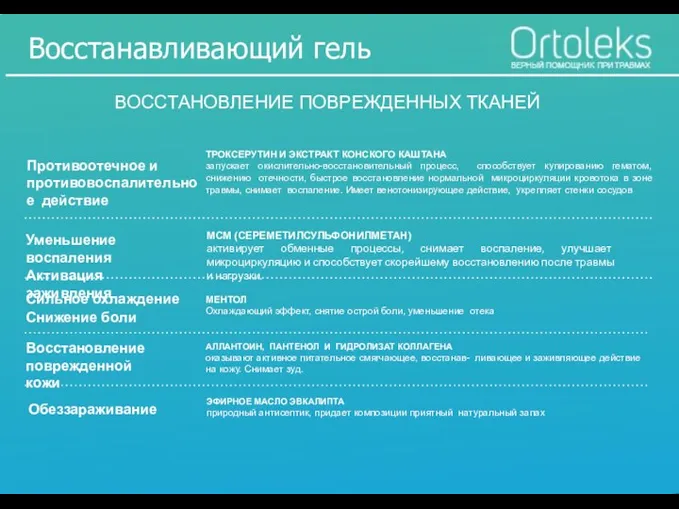 Противоотечное и противовоспалительное действие ТРОКСЕРУТИН И ЭКСТРАКТ КОНСКОГО КАШТАНА запускает