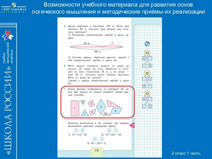 Возможности учебного материала для развития основ логического мышления и методические