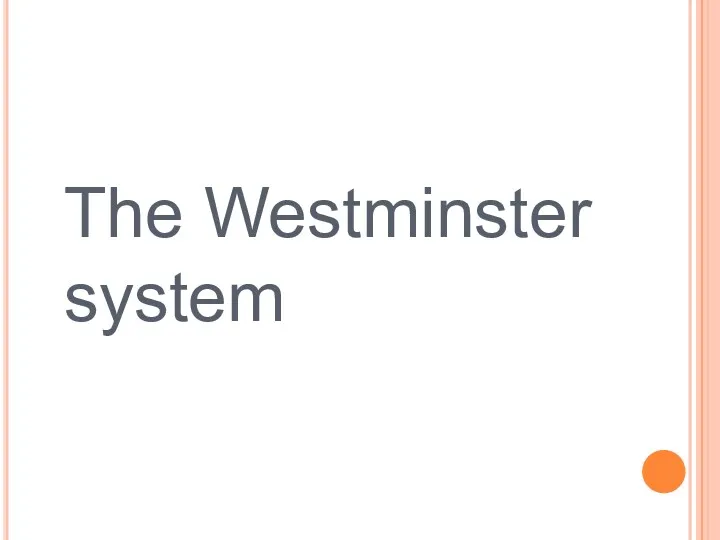 The Westminster system
