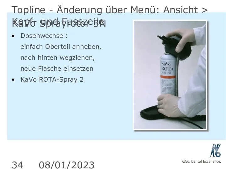 08/01/2023 Topline - Änderung über Menü: Ansicht > Kopf- und