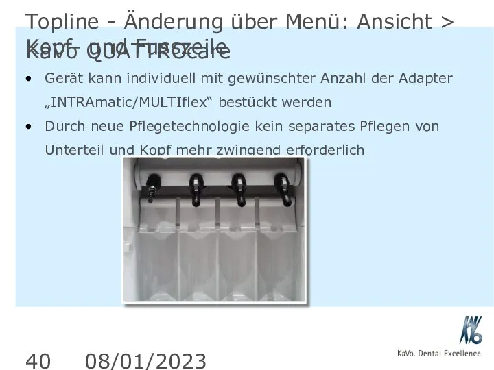 08/01/2023 Topline - Änderung über Menü: Ansicht > Kopf- und