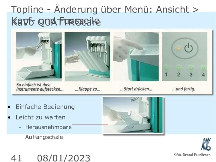 08/01/2023 Topline - Änderung über Menü: Ansicht > Kopf- und