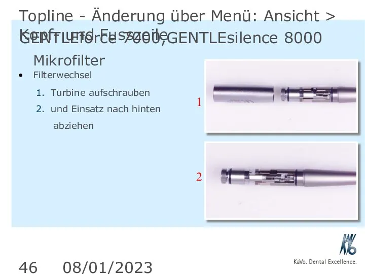 08/01/2023 Topline - Änderung über Menü: Ansicht > Kopf- und