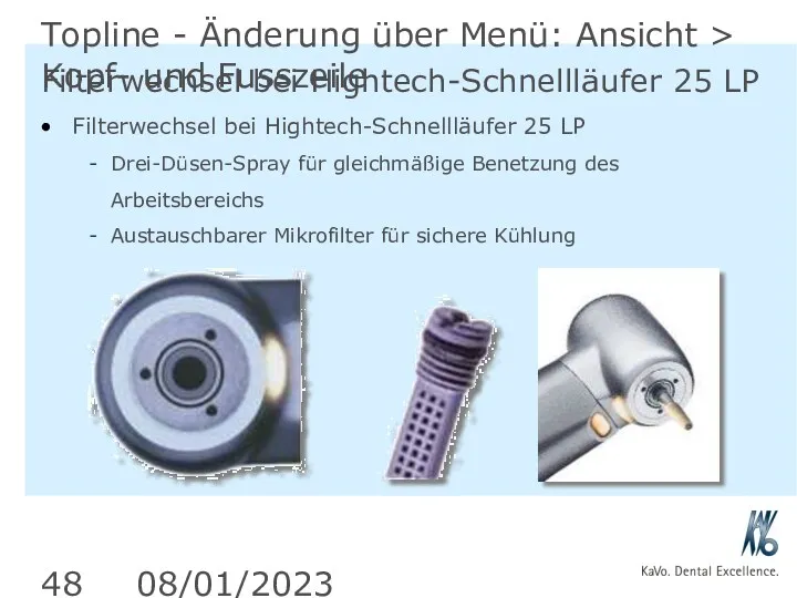 08/01/2023 Topline - Änderung über Menü: Ansicht > Kopf- und