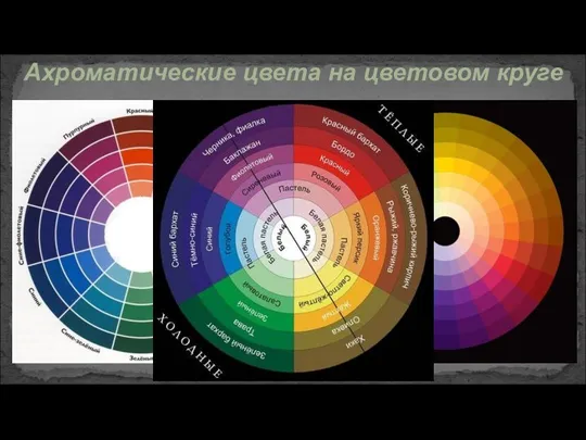 Ахроматические цвета на цветовом круге