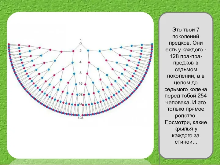 Это твои 7 поколений предков. Они есть у каждого -