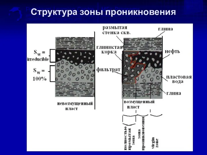 Структура зоны проникновения