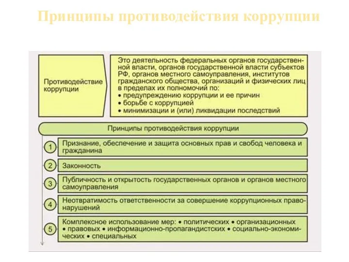 Принципы противодействия коррупции