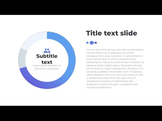 Title text slide Ut enim ad minim veniam, quis nostrud