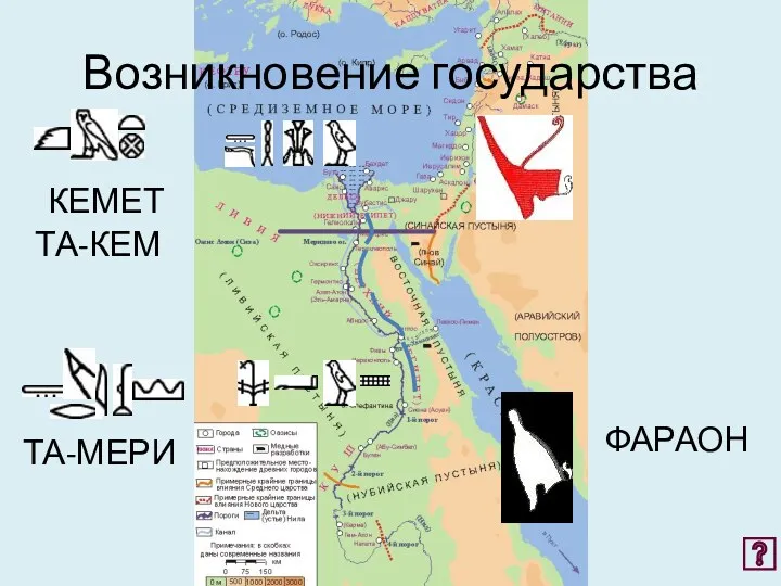 Возникновение государства КЕМЕТ ТА-КЕМ ТА-МЕРИ ФАРАОН