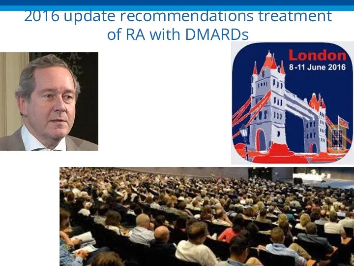 2016 update recommendations treatment of RA with DMARDs