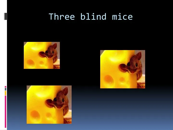 Three blind mice