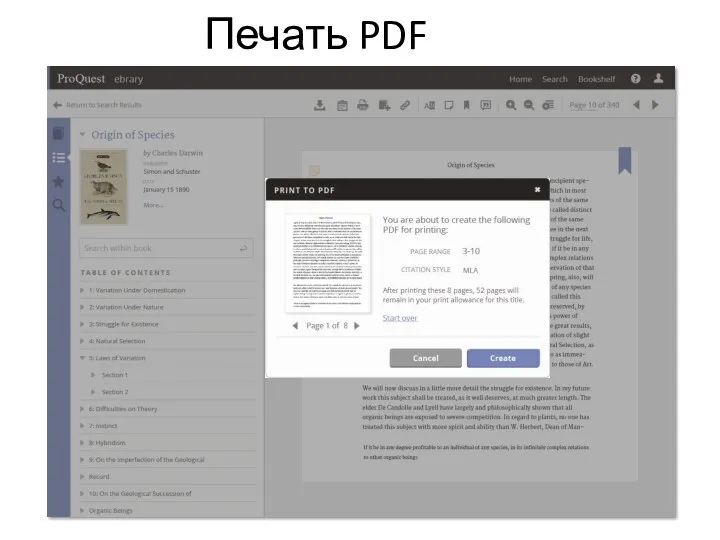Печать PDF