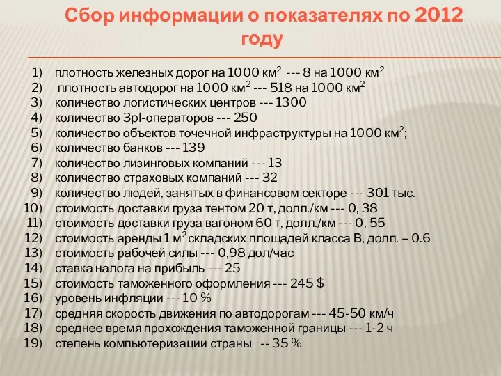 плотность железных дорог на 1000 км2 --- 8 на 1000