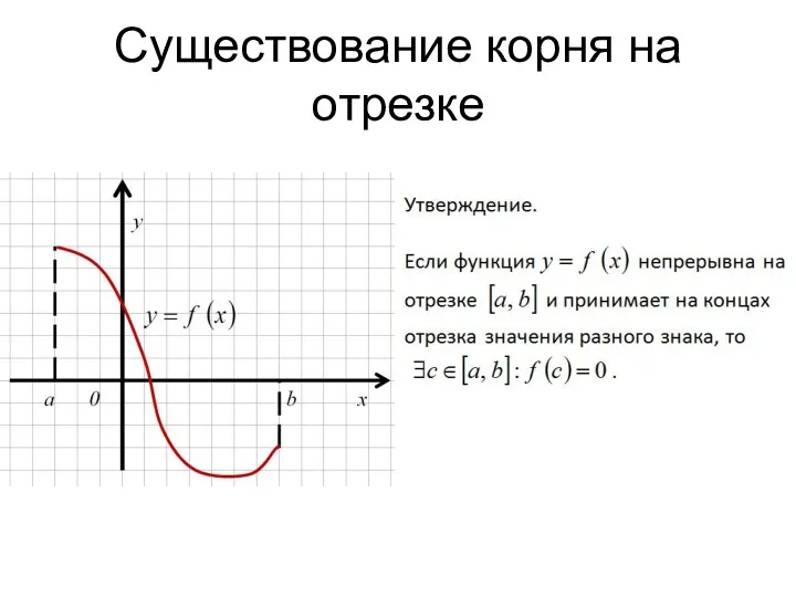 Существование корня на отрезке