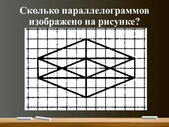 Сколько параллелограммов изображено на рисунке?