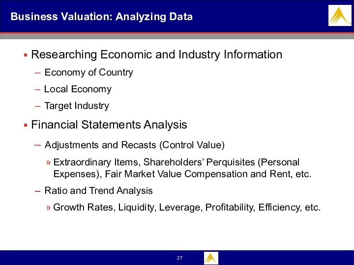 Business Valuation: Analyzing Data Researching Economic and Industry Information Economy of Country Local