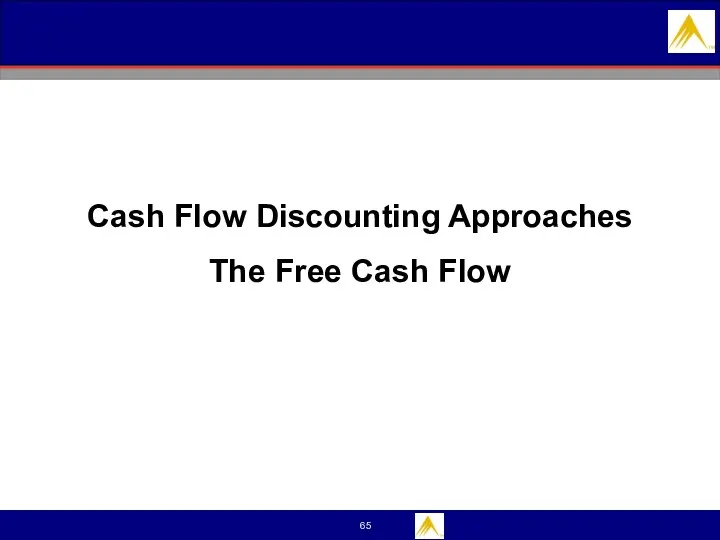 Cash Flow Discounting Approaches The Free Cash Flow