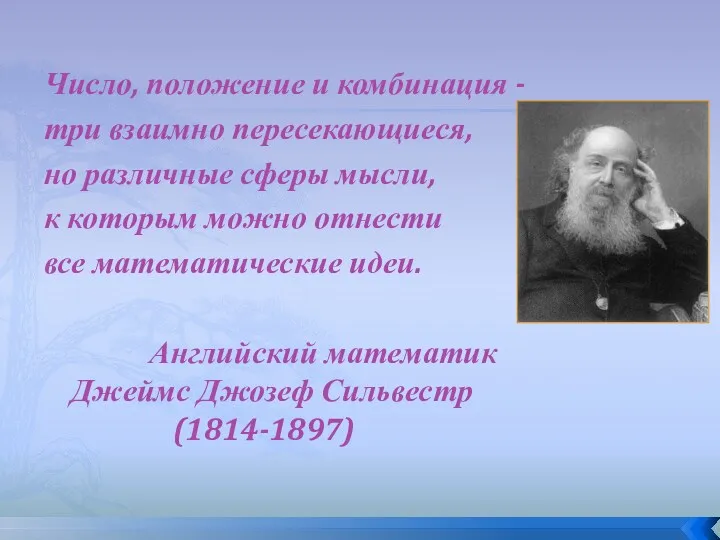 Число, положение и комбинация - три взаимно пересекающиеся, но различные