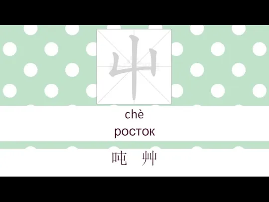 chè росток 吨 艸