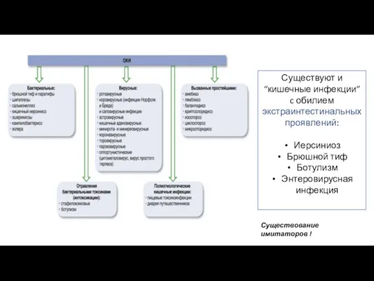 Существуют и “кишечные инфекции” c обилием экстраинтестинальных проявлений: Иерсиниоз Брюшной