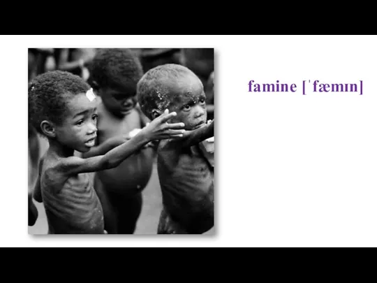 famine [ˈfæmɪn]