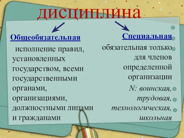 Общеобязательная исполнение правил, установленных государством, всеми государственными органами, организациями, должностными