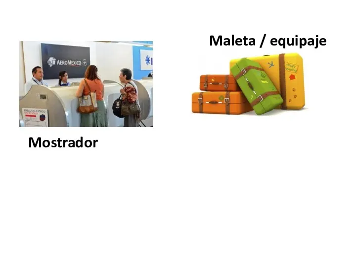 Maleta / equipaje Mostrador