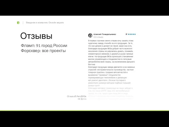 Отзывы Фламп: 91 город России Форсквер: все проекты Введение в